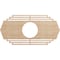 Ekena Millwork Chrysler Wood Fretwork Pierced Ceiling Medallion, Alder, 28"W x 14"H x 7 3/8"ID x 3/8"T CMWP28X14X0375CSAL - alternate 1